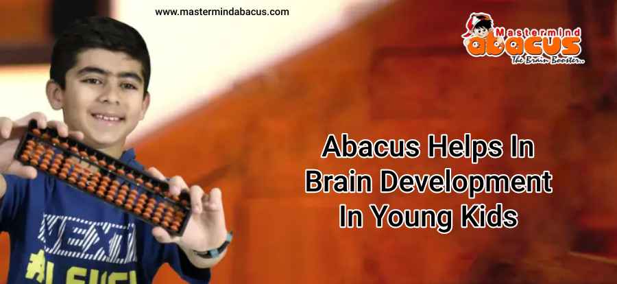 A Happy Child With Abacus