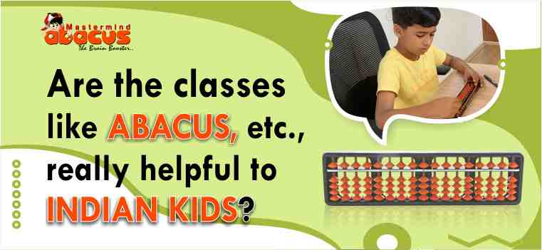 Abacus learning by a Child an Abacus Tool