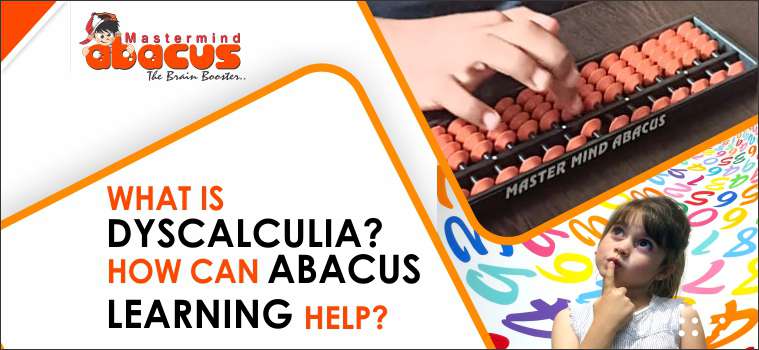 A child lost and confused in numbers and while another one calculating on an Abacus 